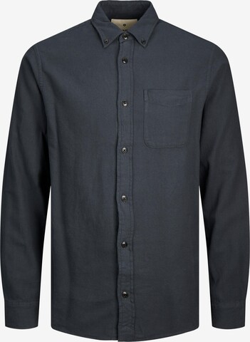 JACK & JONES Button Up Shirt 'BROOK' in Black: front