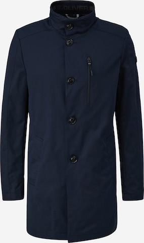 s.Oliver BLACK LABEL Between-Seasons Coat in Blue: front