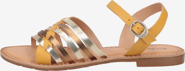 Kickers Strap Sandals in Yellow