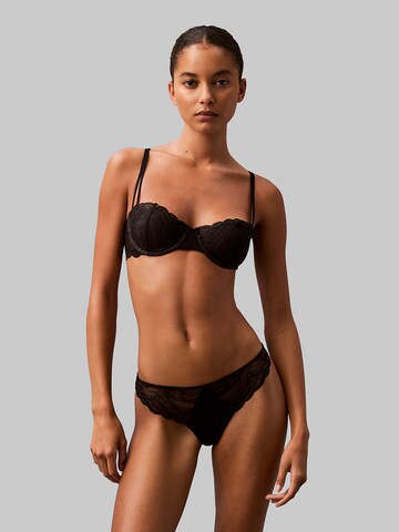 Calvin Klein Balconette Bra in Black: front