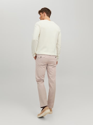 JACK & JONES Regular Trousers 'Ollie Benji' in Beige