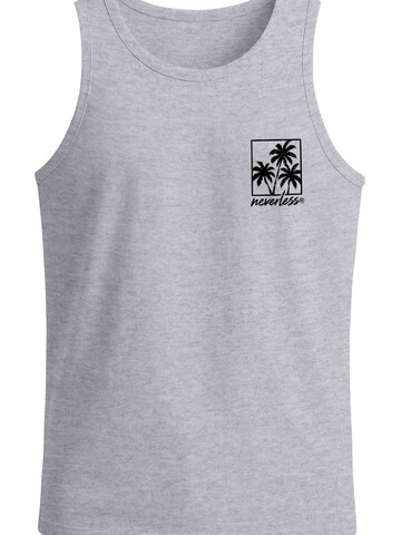Neverless Shirt 'Logo Palmen' in Grey: front