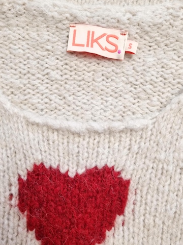 LIKS. Munich Pullover 'Damen Strickpullover mit Herzintarsie – BrittaC'‌‌‌‌‌‌‌‌‌‌ in Beige