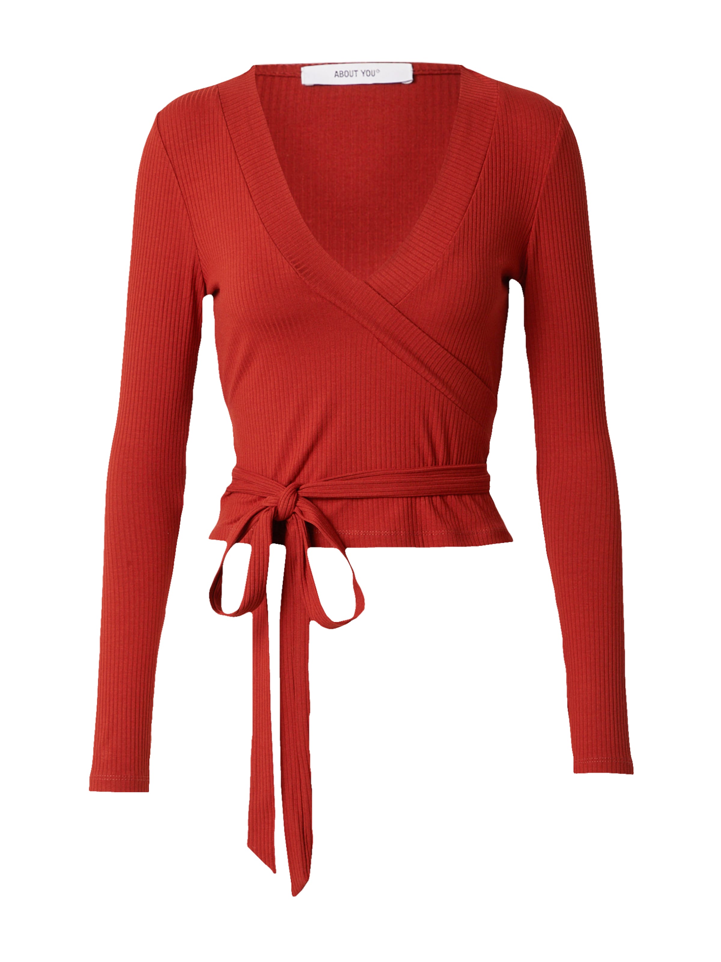 T-shirt 'Cassia' ABOUT YOU en rouge : devant