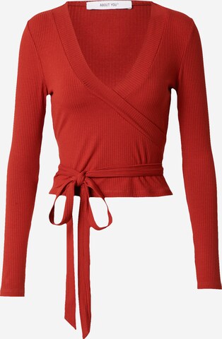 ABOUT YOU Shirt 'Cassia' in Rood: voorkant