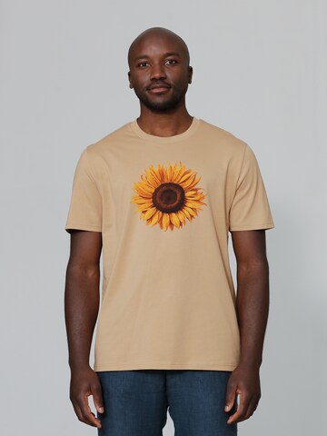 Watapparel Shirt 'Sonnenblume' in Beige: front