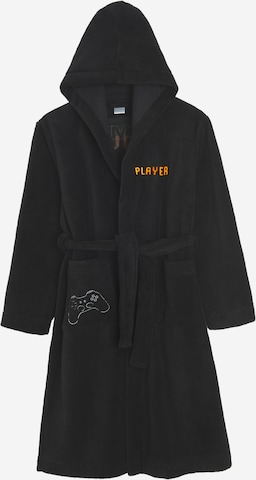 juoda Cool Club Vonios chalatas: priekis