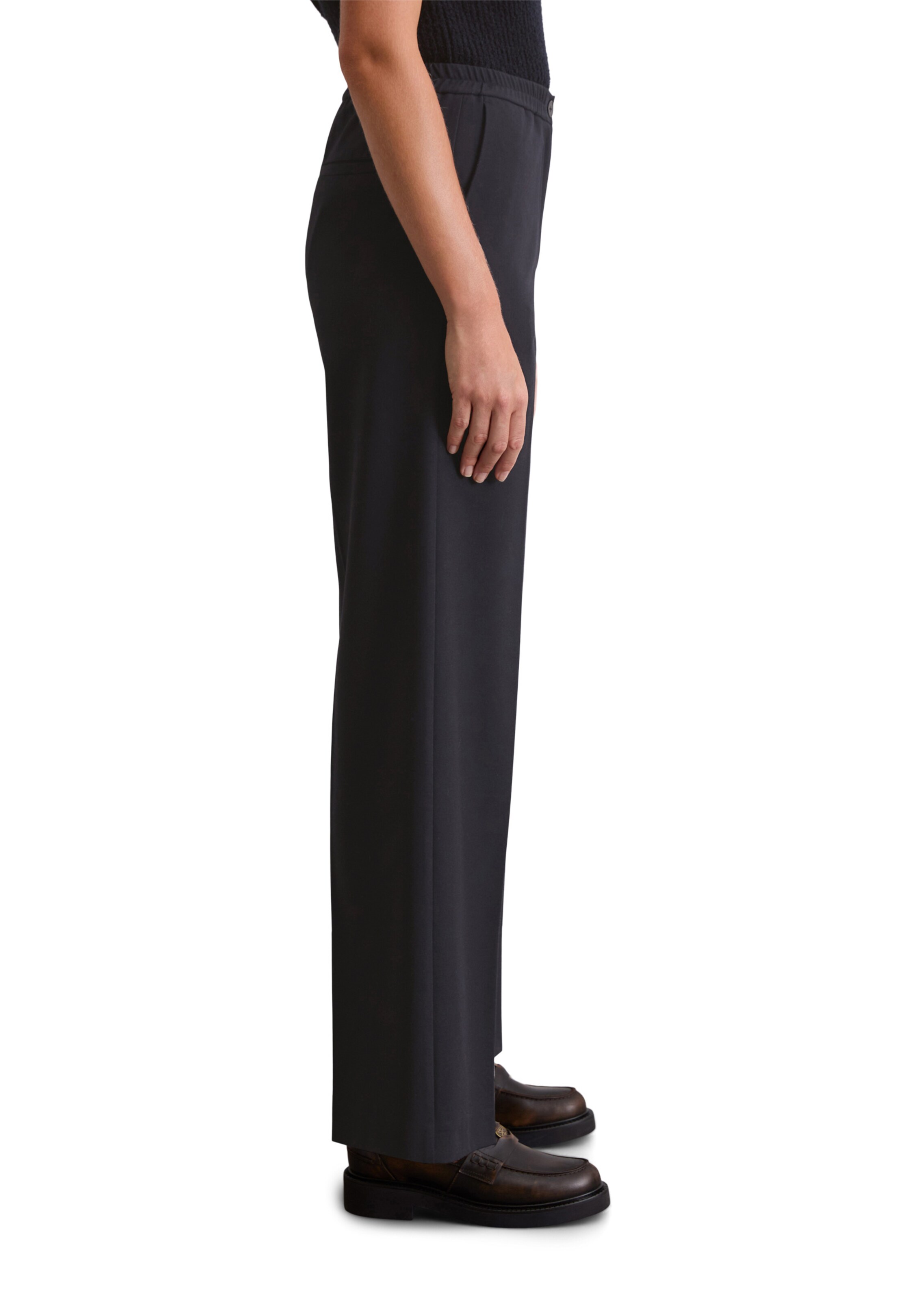 Marc O'Polo Свободный крой Брюки со складками в Синий