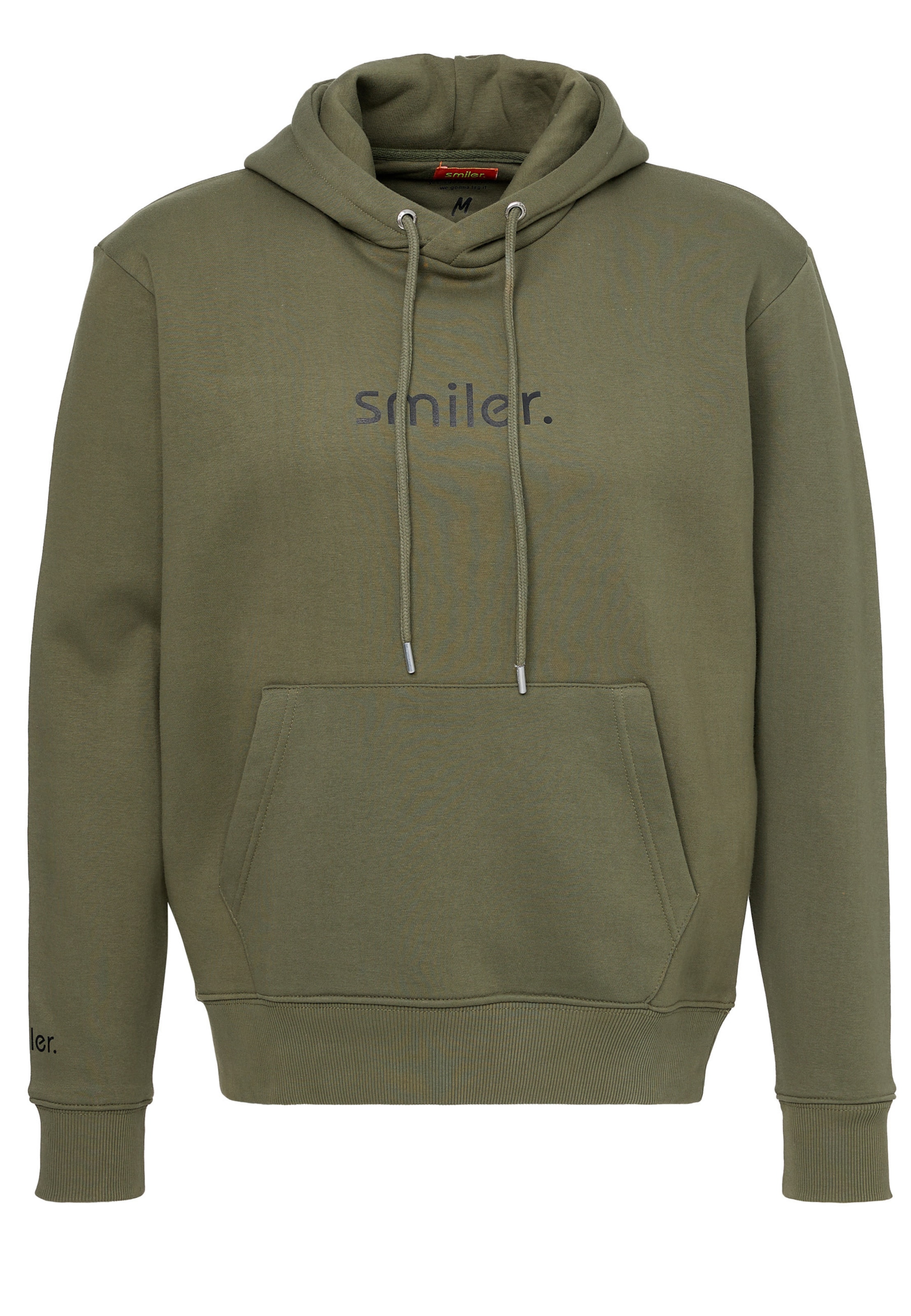 smiler. Sweatshirt 'Happy' in Green: front
