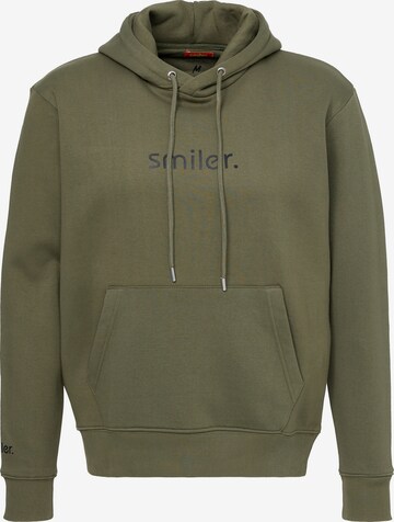 Sweat-shirt 'Happy' smiler. en vert : devant