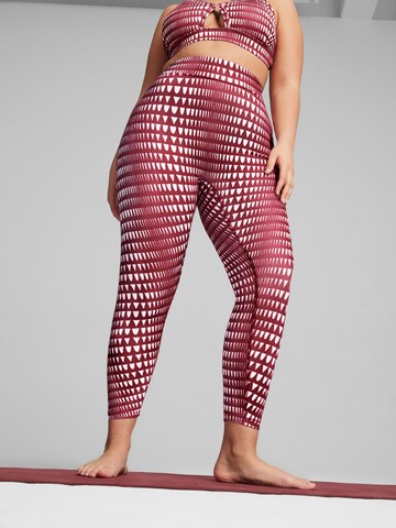 Skinny Pantalon de sport 'LEMLEM' PUMA en rouge