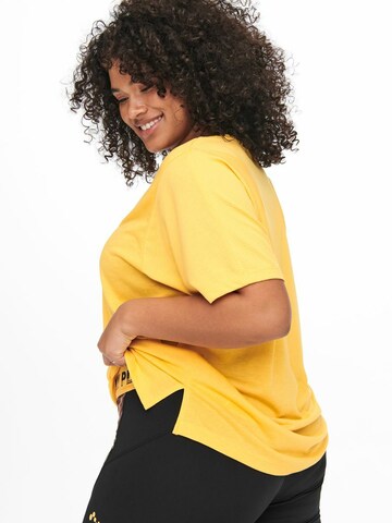 Only Play Curvy Functioneel shirt in Geel