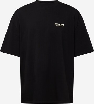 T-Shirt Pegador en noir : devant