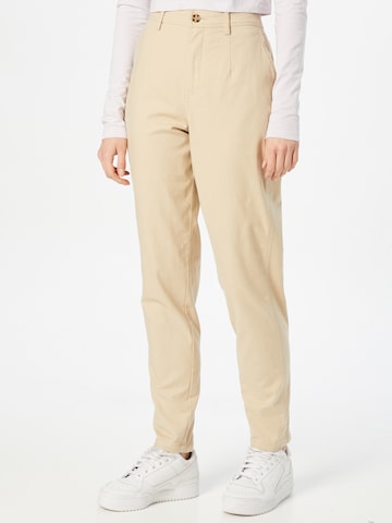 PULZ Jeans Regular Pants 'HEDDA' in White: front