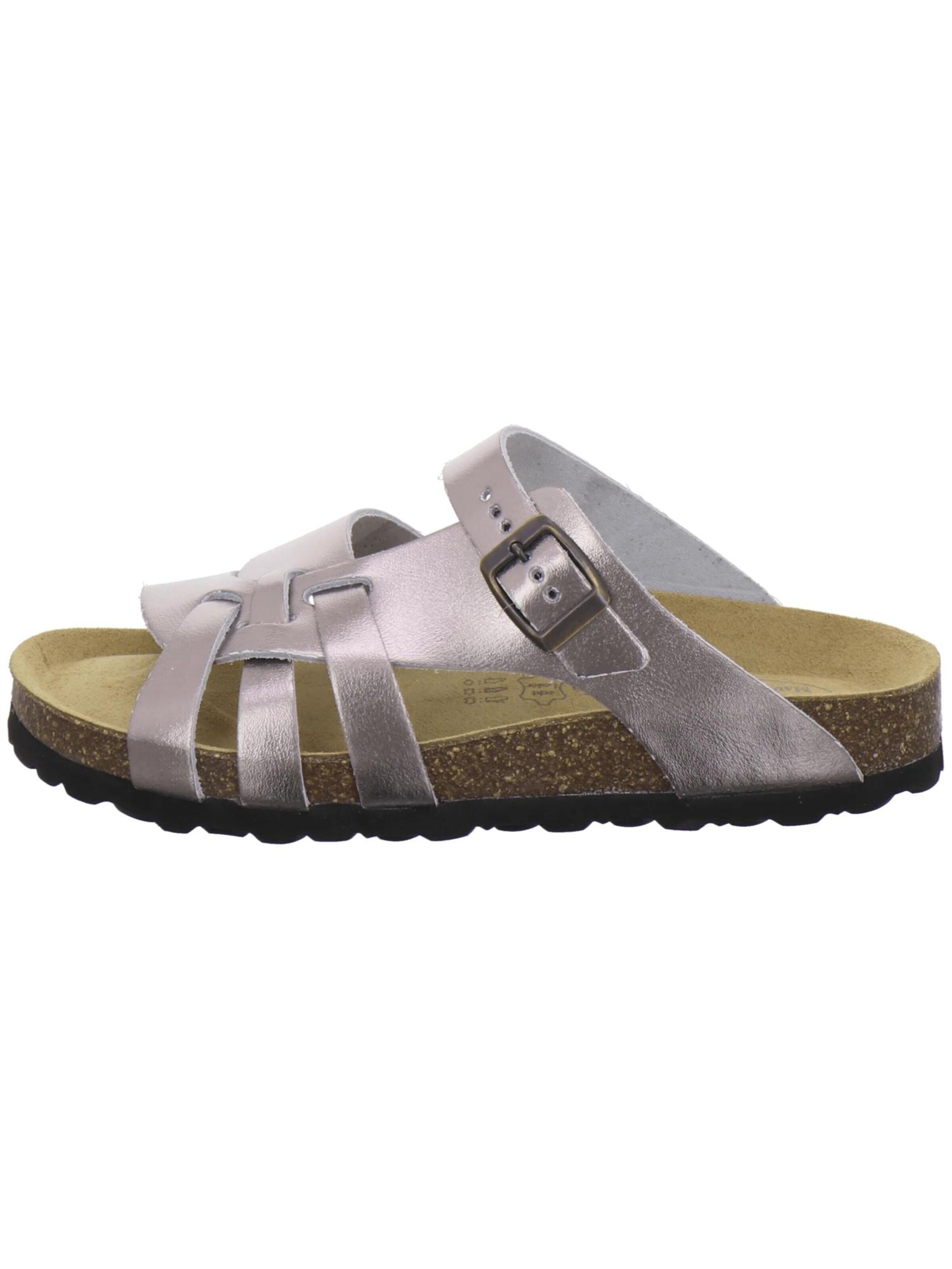Zoccoletto 'Pantoletten Damen Kralle metallic' di AFS-Schuhe in argento