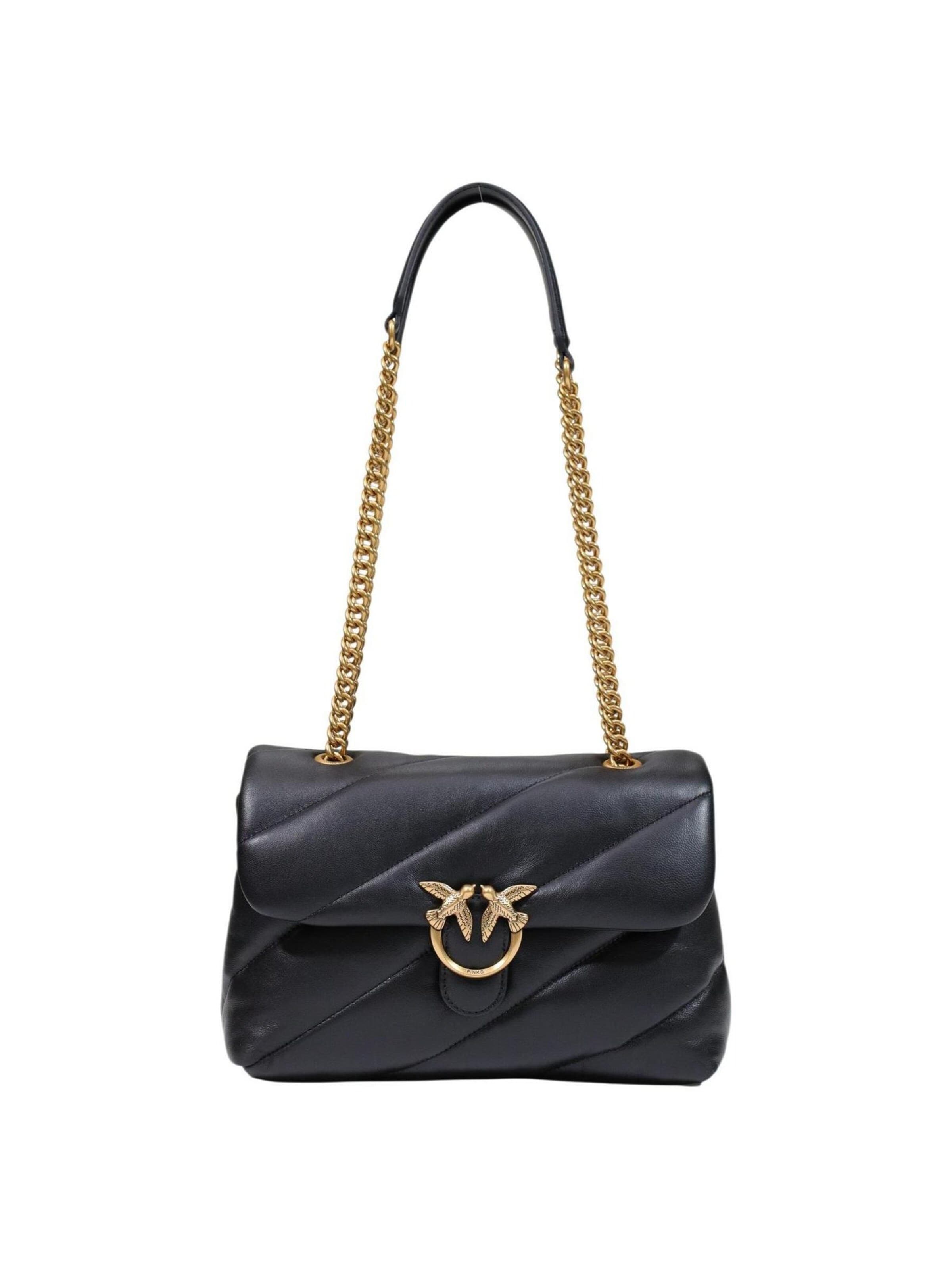 PINKO - Bolso de hombro 'LOVE PUFF CLASSIC SMALL B. SHE 107616 A0F2' en negro: frente