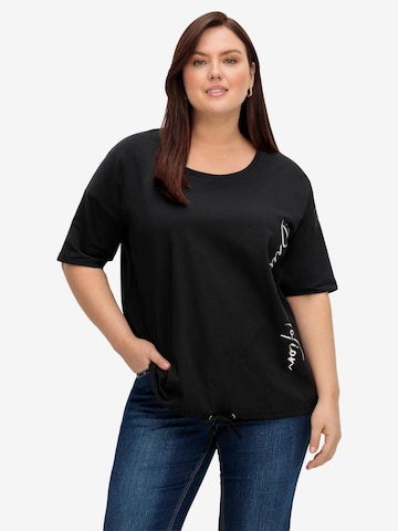 SHEEGO Oversizeshirt in Schwarz: predná strana