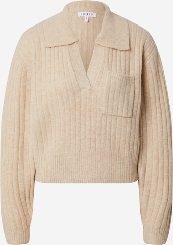 EDITED Sweater 'Marian' in Beige: front