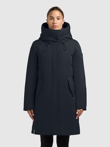 khujo Wintermantel 'Wedelia' in Blauw: voorkant