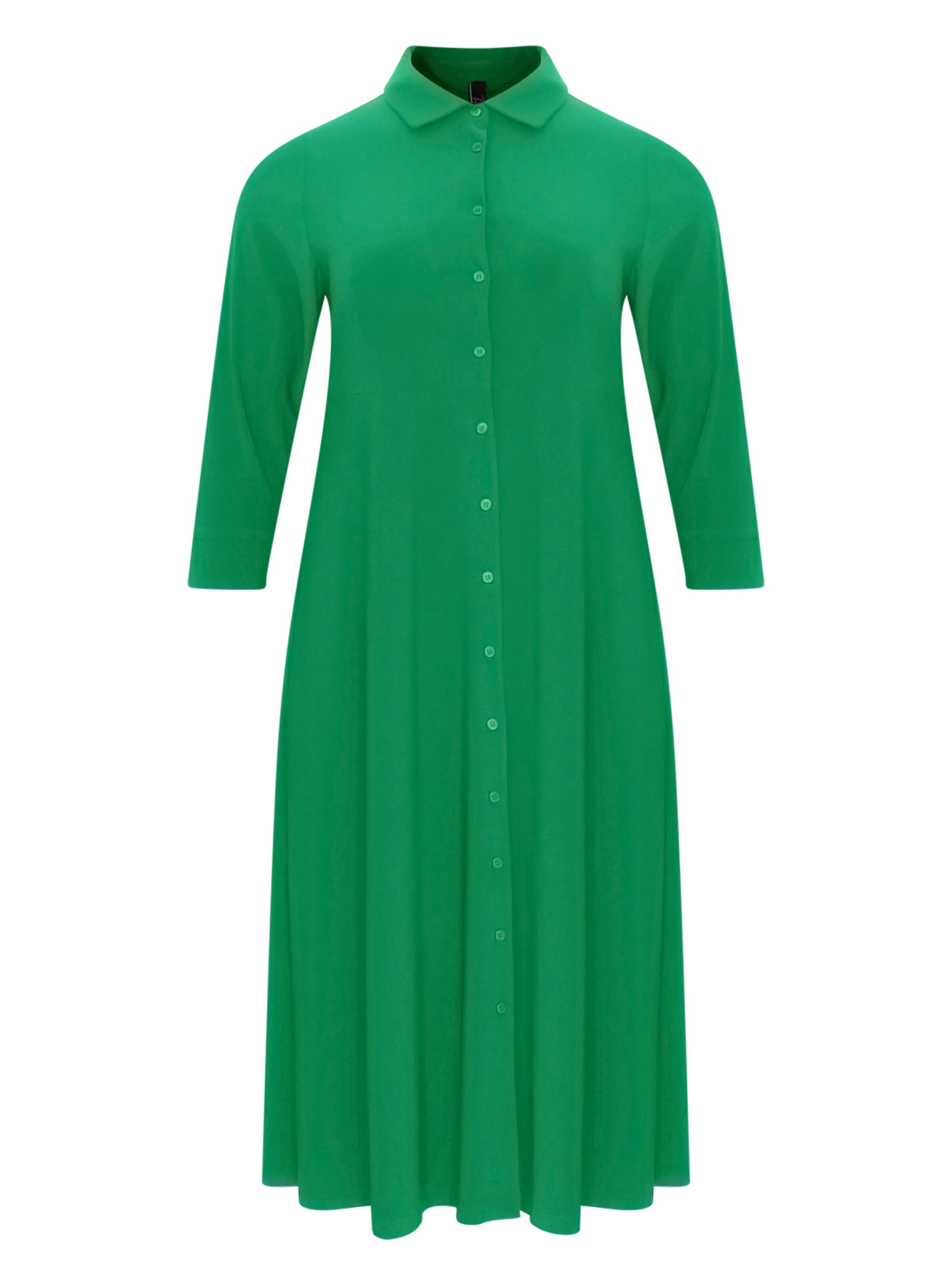 YOEK Blousejurk 'Dolce' in Groen: voorkant