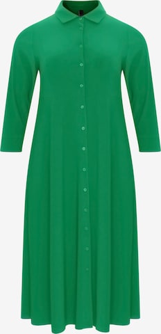 Yoek Shirt Dress 'Dolce' in Green: front