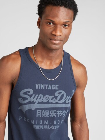 Superdry T-shirt 'HERITAGE' i blå