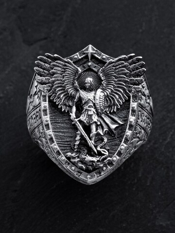 REYTEL Δαχτυλίδι 'ST. ARCHANGEL MICHAEL' σε ασημί