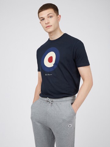 Ben Sherman T-shirt 'Target' i blå: framsida