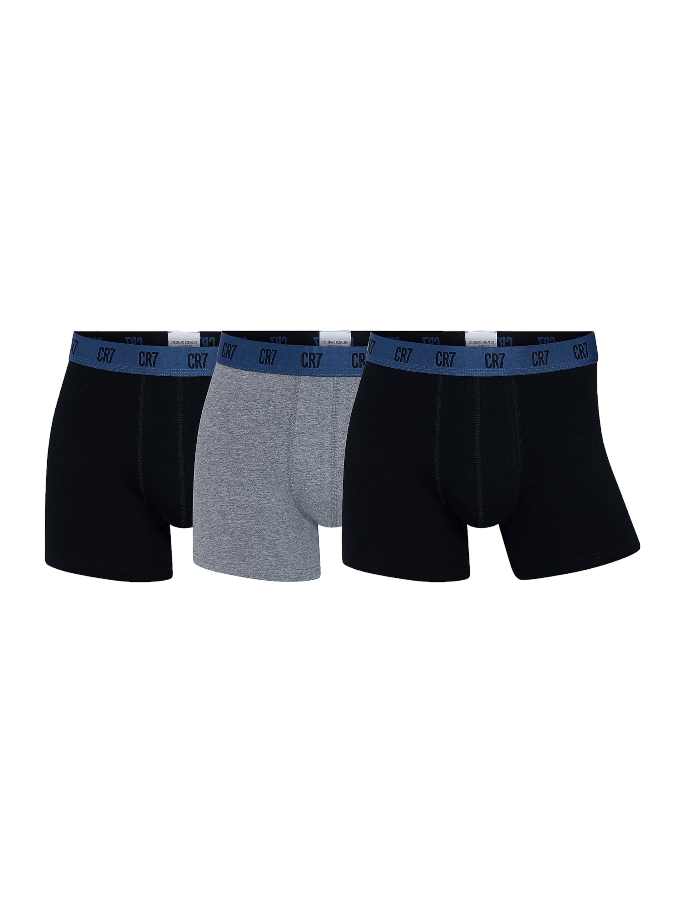 CR7 - Cristiano Ronaldo Regular Boxershorts in Grau: Vorderseite