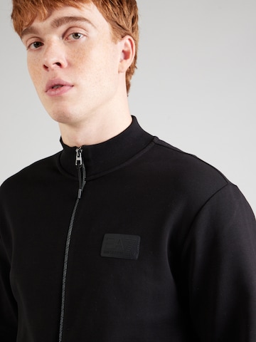 EA7 Emporio Armani Кофта на молнии в Черный