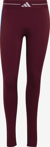 ADIDAS PERFORMANCE Skinny Športové nohavice 'HYG DNA' - Hnedá: predná strana