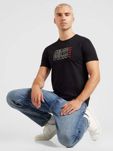 GUESS JEANS - Camiseta en negro