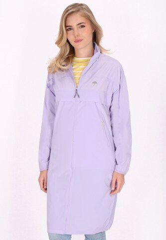 Schmuddelwedda Between-seasons coat in Purple: front