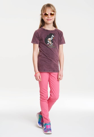LOGOSHIRT T-Shirt 'Der kleine Maulwurf' in Lila