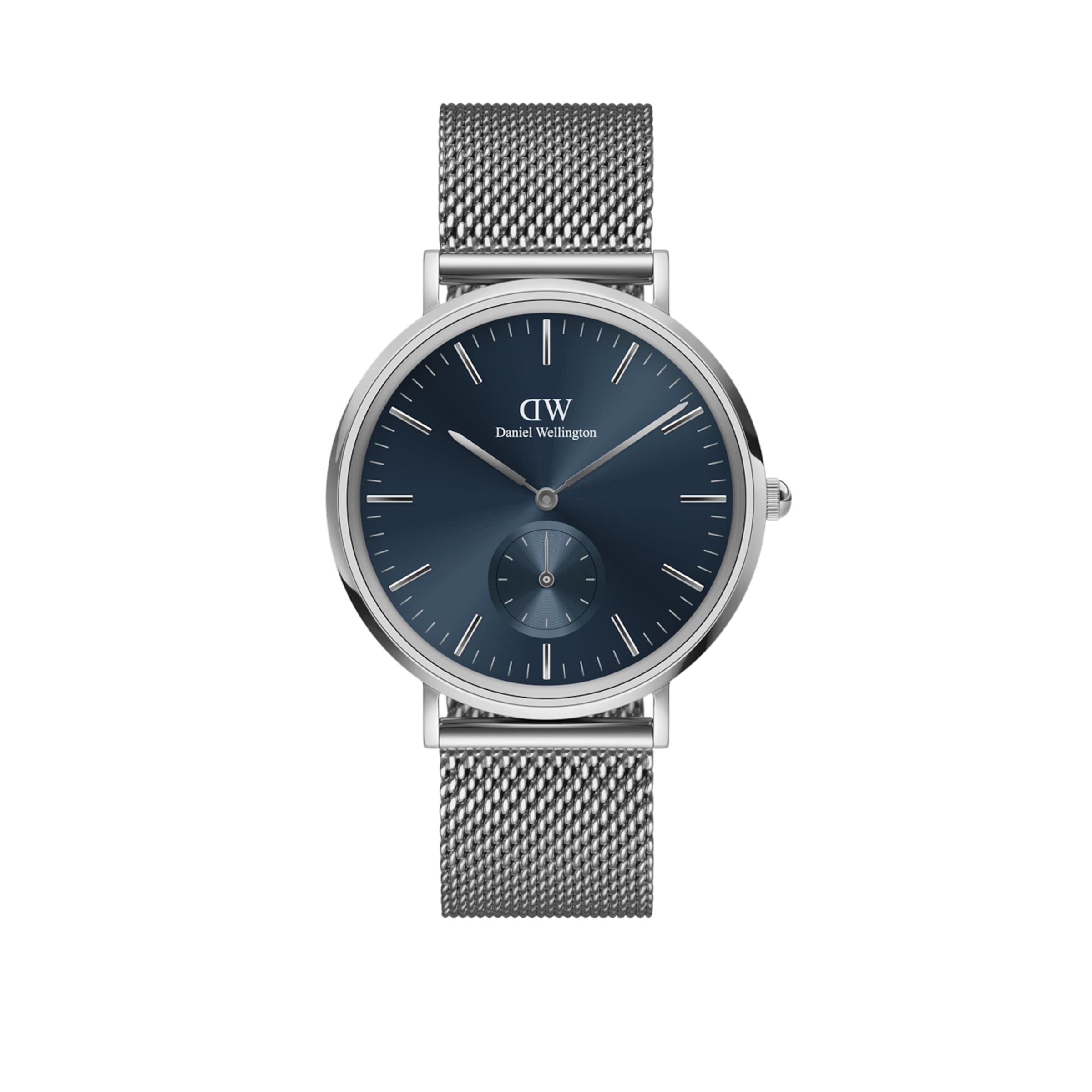 Daniel Wellington Analoguhr in Blau: Vorderseite