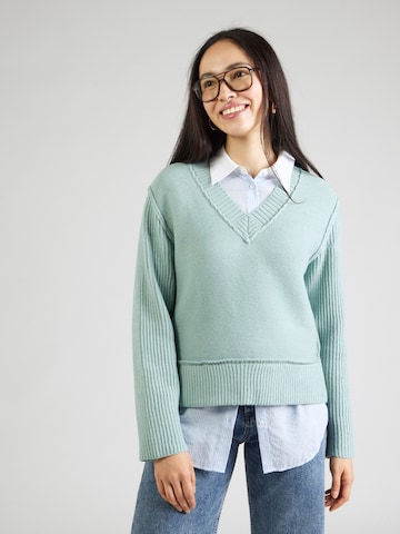 ABOUT YOU Sweter 'Lina' w kolorze zielony: przód