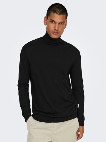 Only & Sons Trui 'ONSLOUI' in Zwart: voorkant