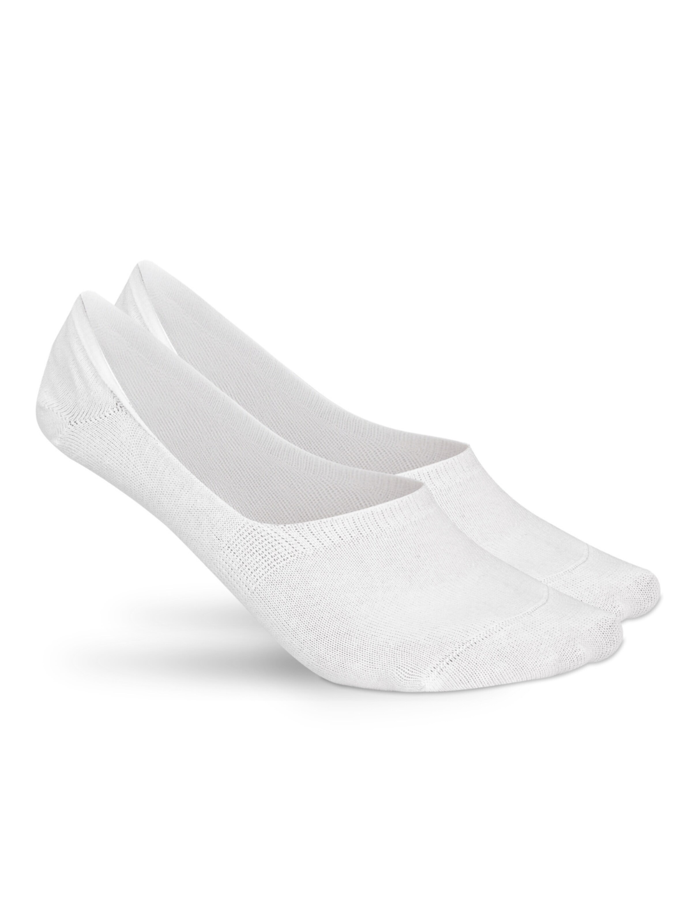 Sukats Ankle socks 'The No Show Invisibles Footies Enkelsokken - 8 Paar' in White