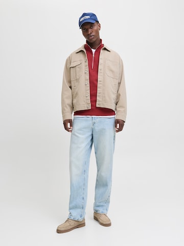 JACK & JONES - Sudadera 'JORNORREBRO' en rojo