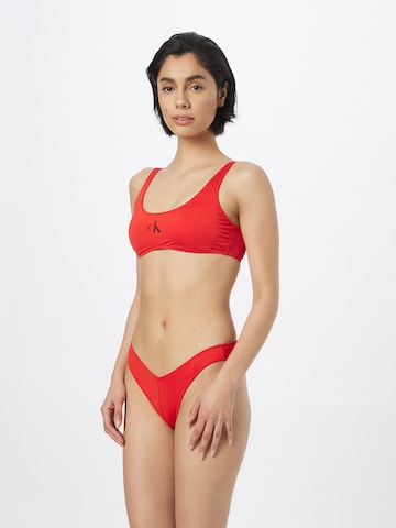 Calvin Klein Swimwear Долнище на бански тип бикини в червено