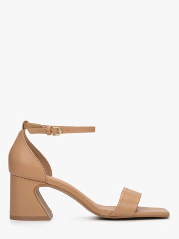 Estro Sandaal '658004' in Bruin: voorkant