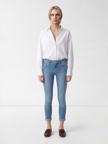 Mavi Skinny Jeans in Blue: front