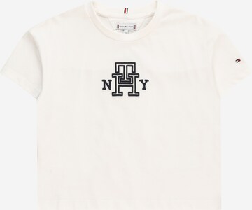 T-Shirt TOMMY HILFIGER en blanc : devant