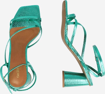 Oasis T-Bar Sandals in Green