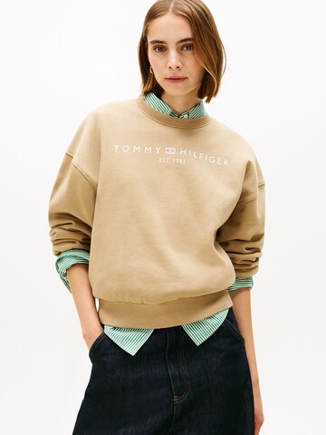 TOMMY HILFIGER Sweatshirt i beige: framsida