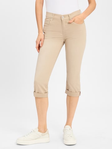 Angels Skinny Jeans ' Cici Tu Tape ' in Beige: voorkant