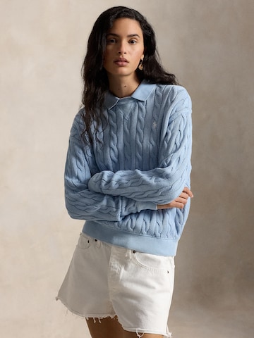 Polo Ralph Lauren Pulover | modra barva: sprednja stran