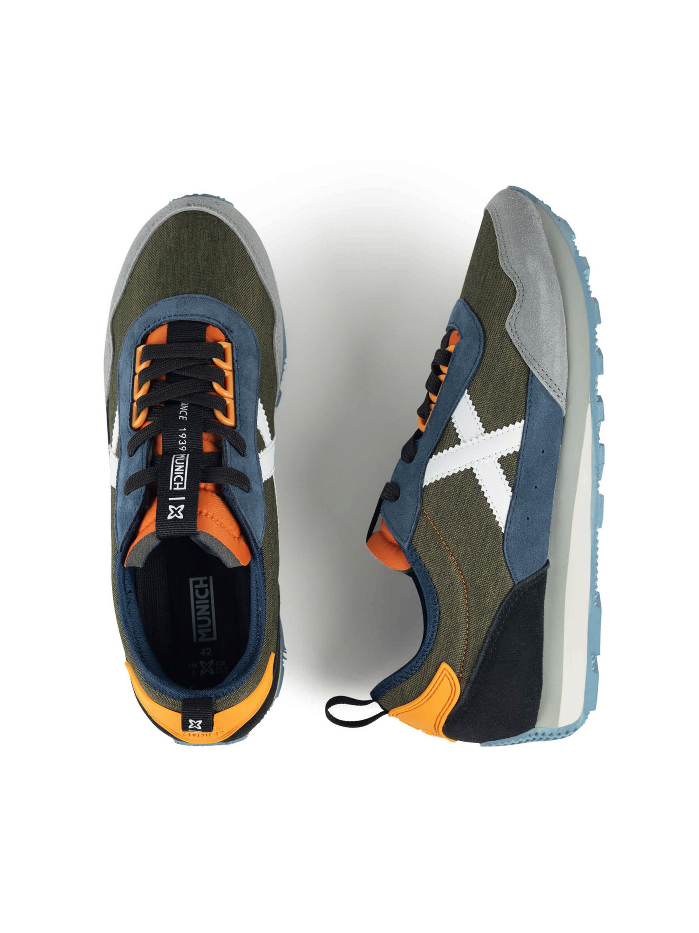 MUNICH Platform trainers 'Um' in Blue