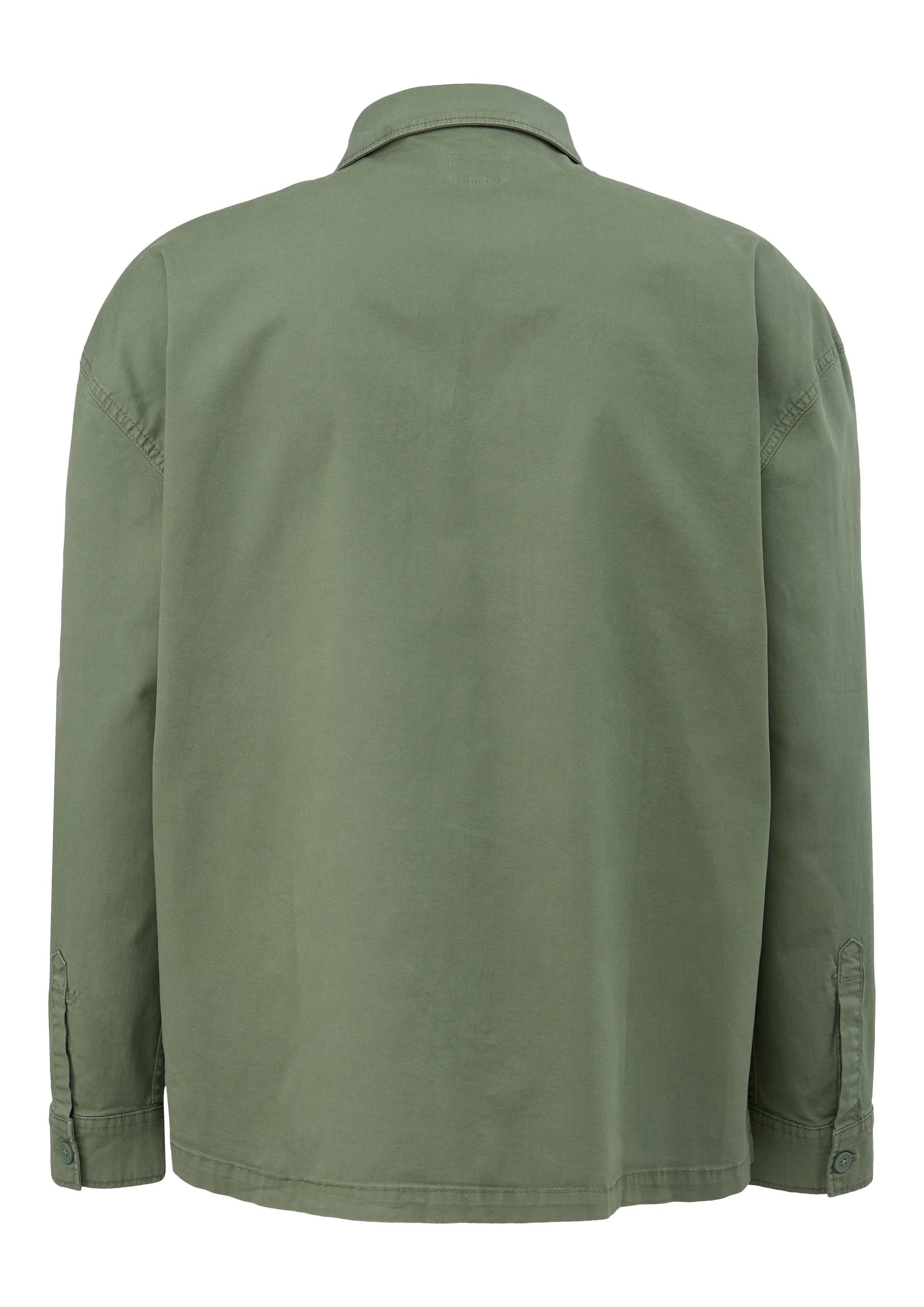 QS Regular fit Overhemd in Groen