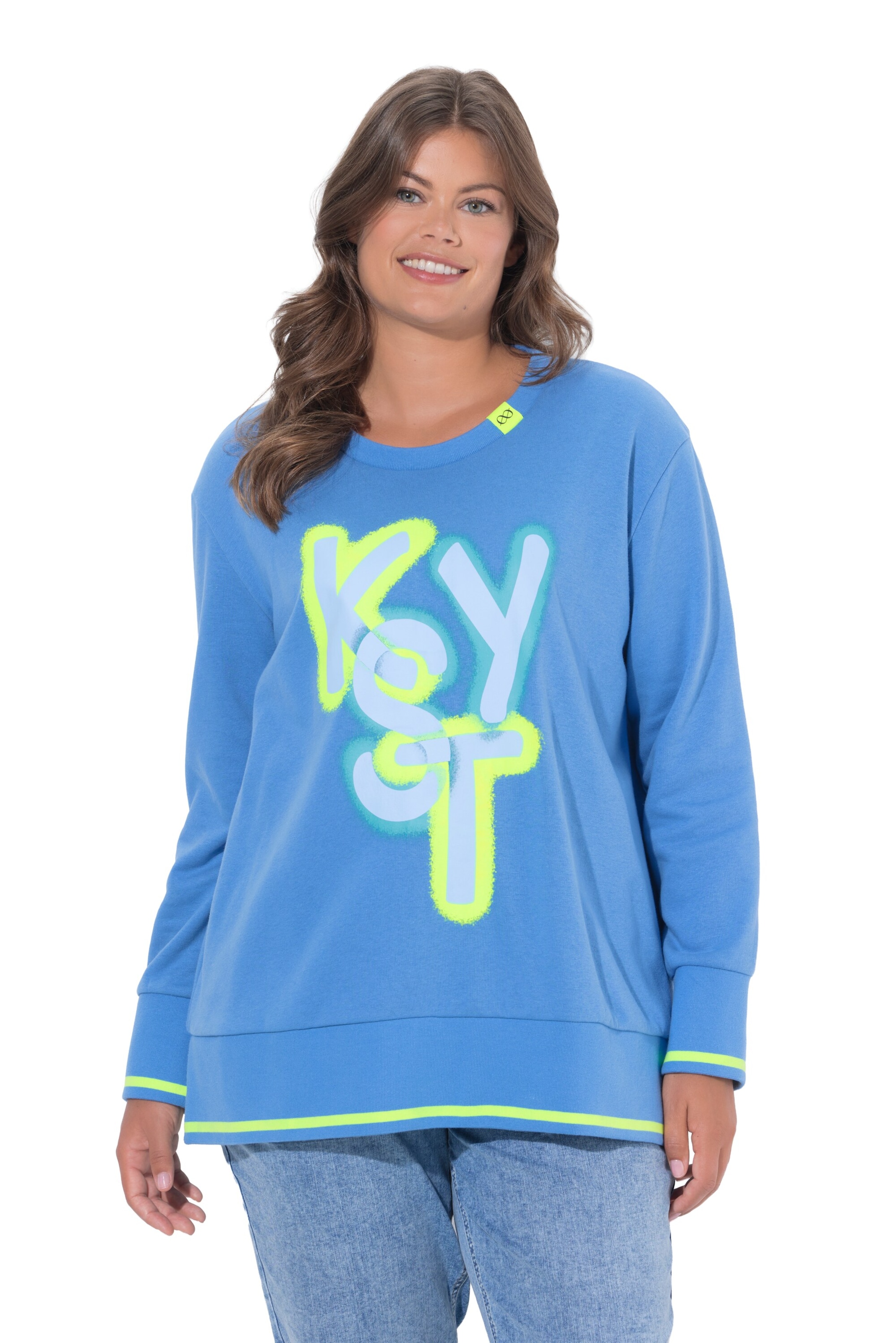 LAURASØN Sweatshirt in Blue: front